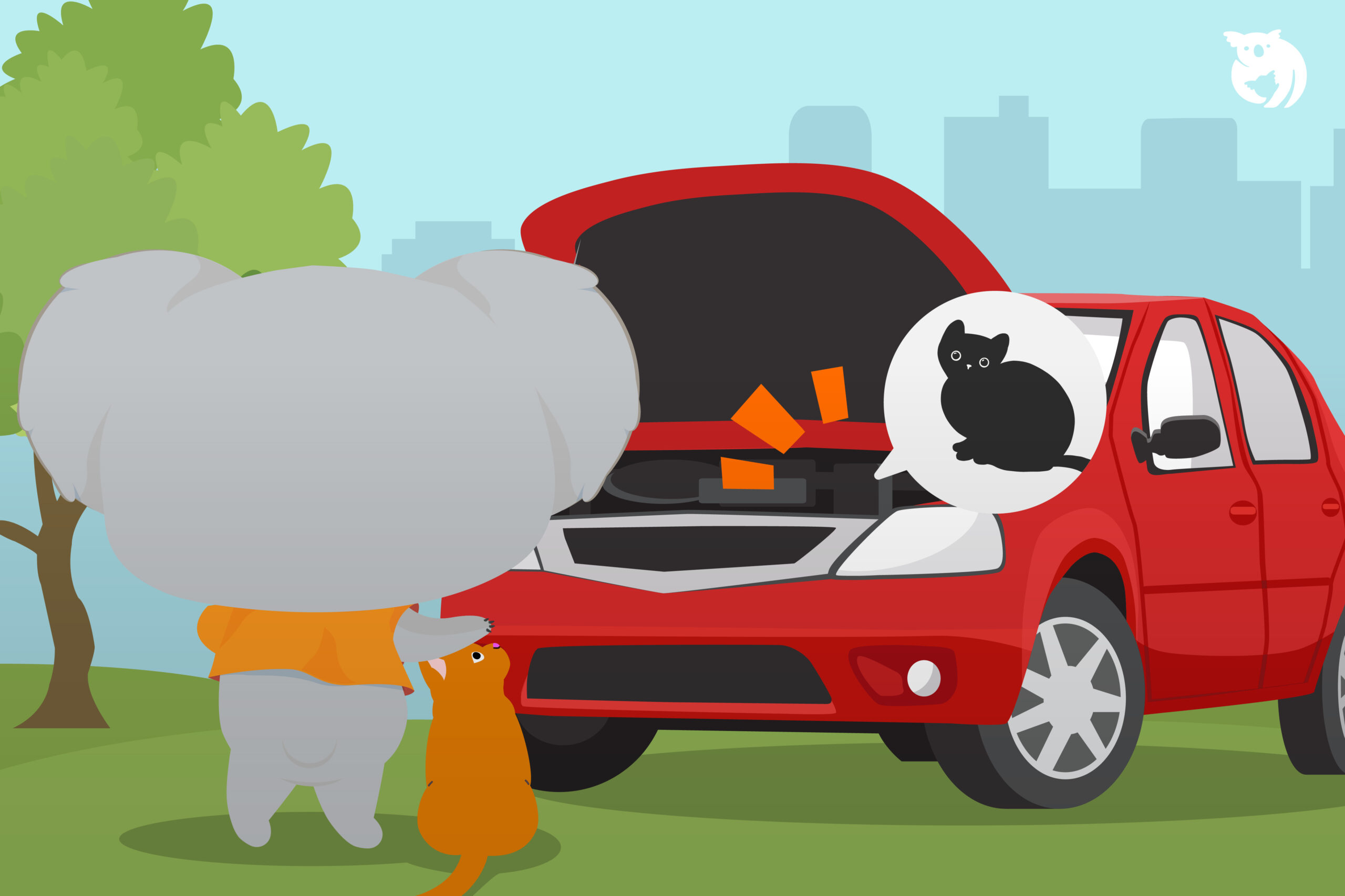 Guna Oyen untuk Keluarkan Kucing dari Enjin Kereta?