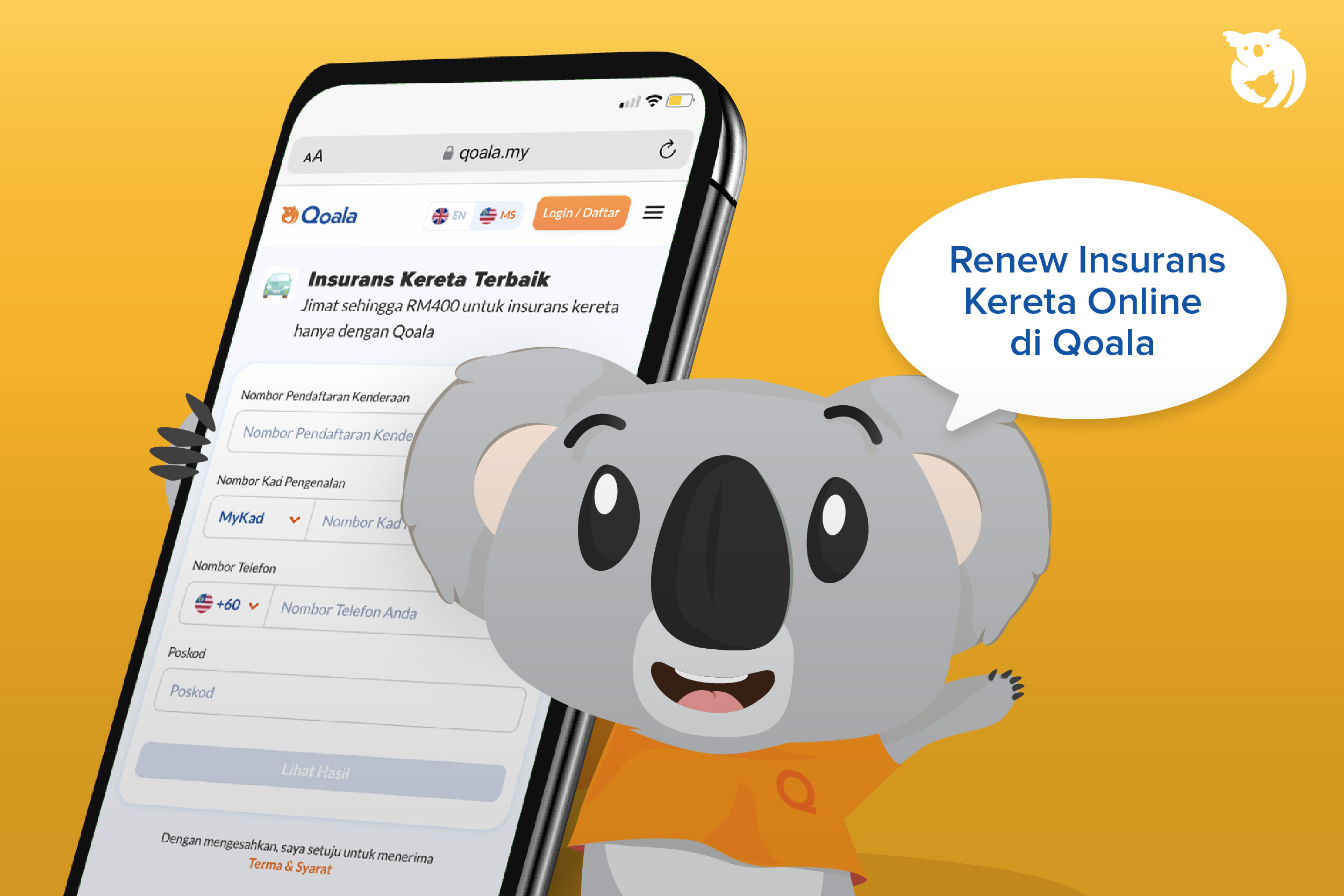 Cara Renew Insurans Kereta Online di Qoala 2024