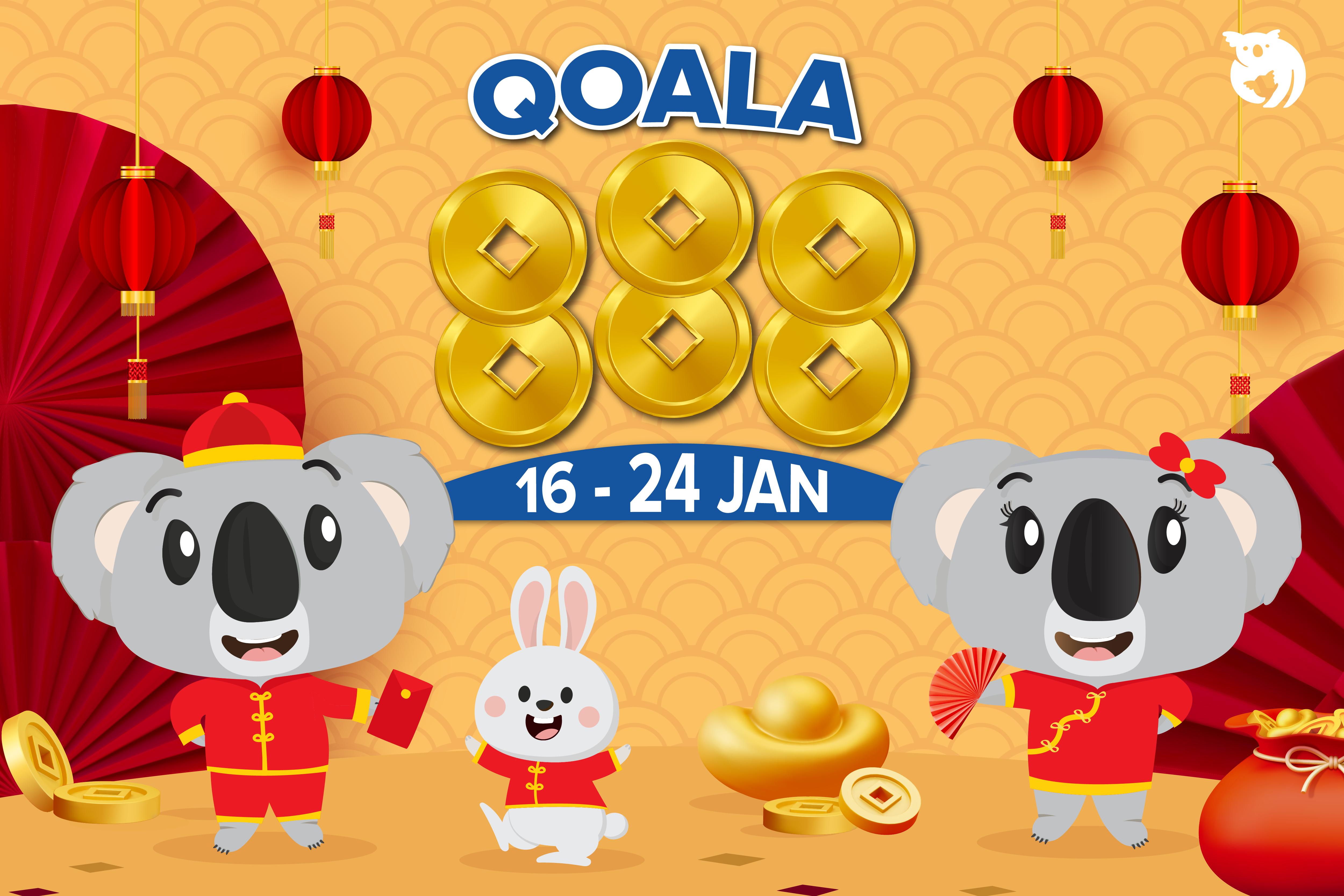 Qoala 888 Lebih ONG, Lebih HUAT Sempena Tahun Baru Cina Ini