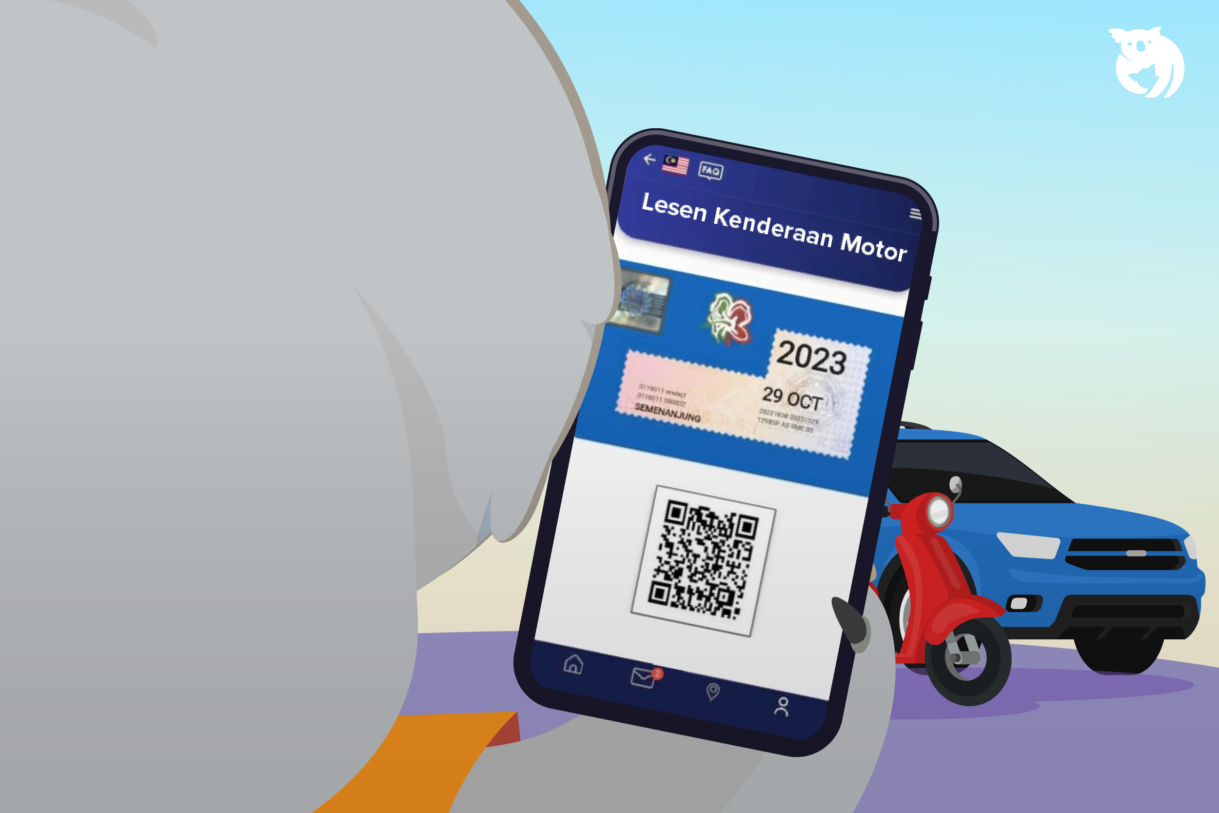 3 Langkah Mudah Semak Cukai Jalan Digital & Lesen Memandu Digital
