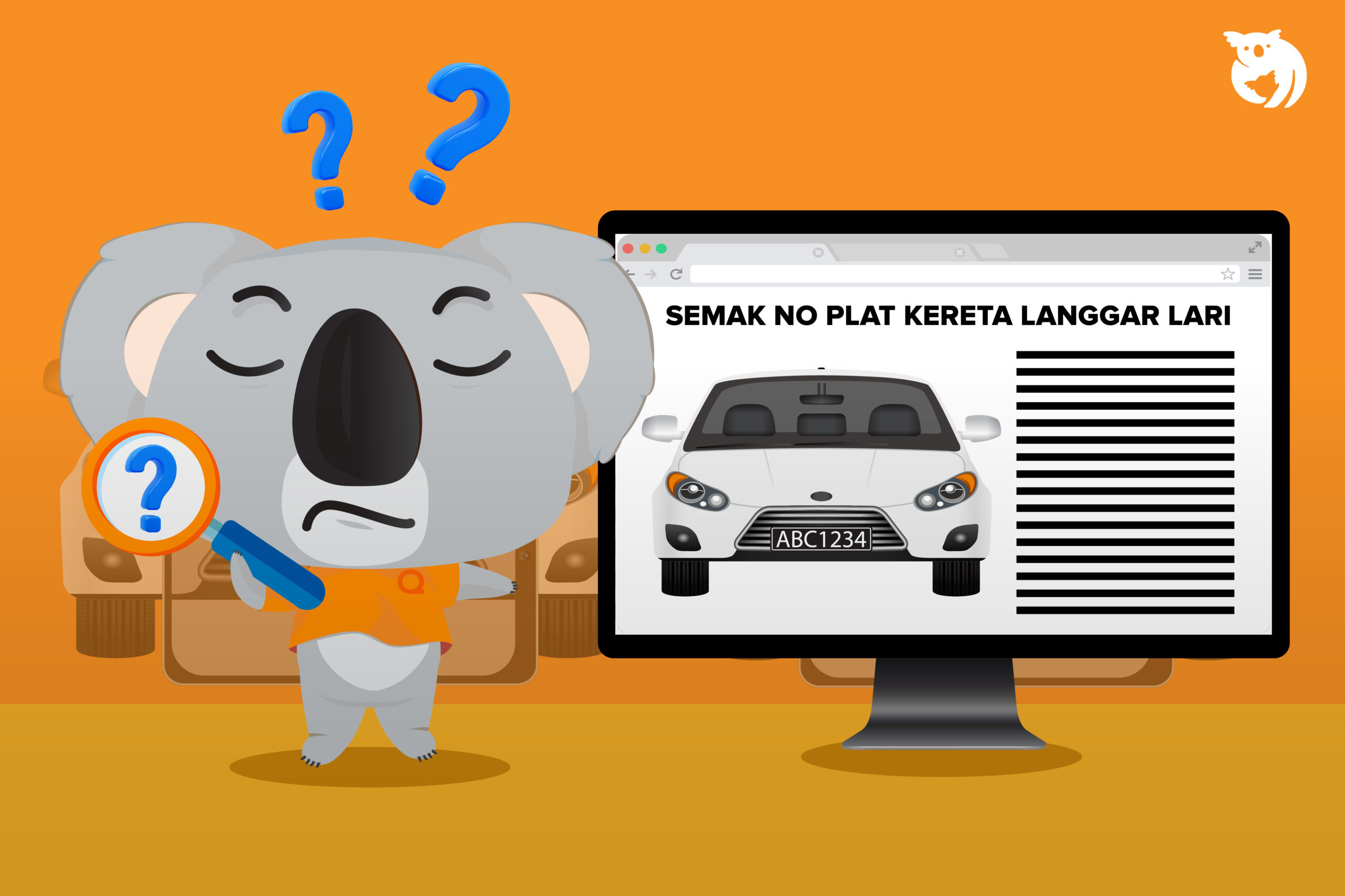 Cara Semak No Plat Kereta Langgar Lari, Ikuti 7 Langkah Ini